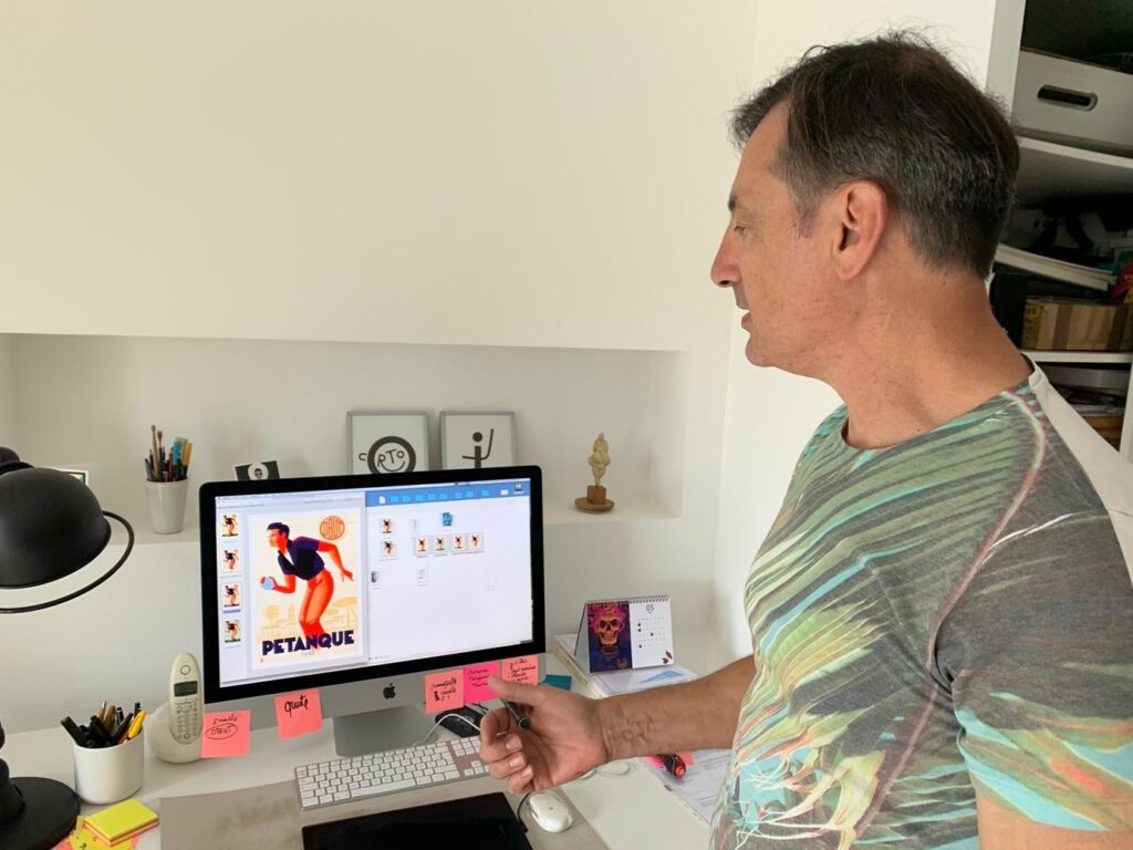 Photo of French illustrator Monsieur Z.